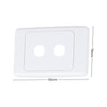 DETA 2 Aperture Grid Plate, White Plastic, 75mm x 115mm, Indoor