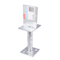 Pryda 130mm M10 Centre Fix Post Anchor - Hot Dip Galvanised Steel - Termite Protection - SuperSaverAU - view 1