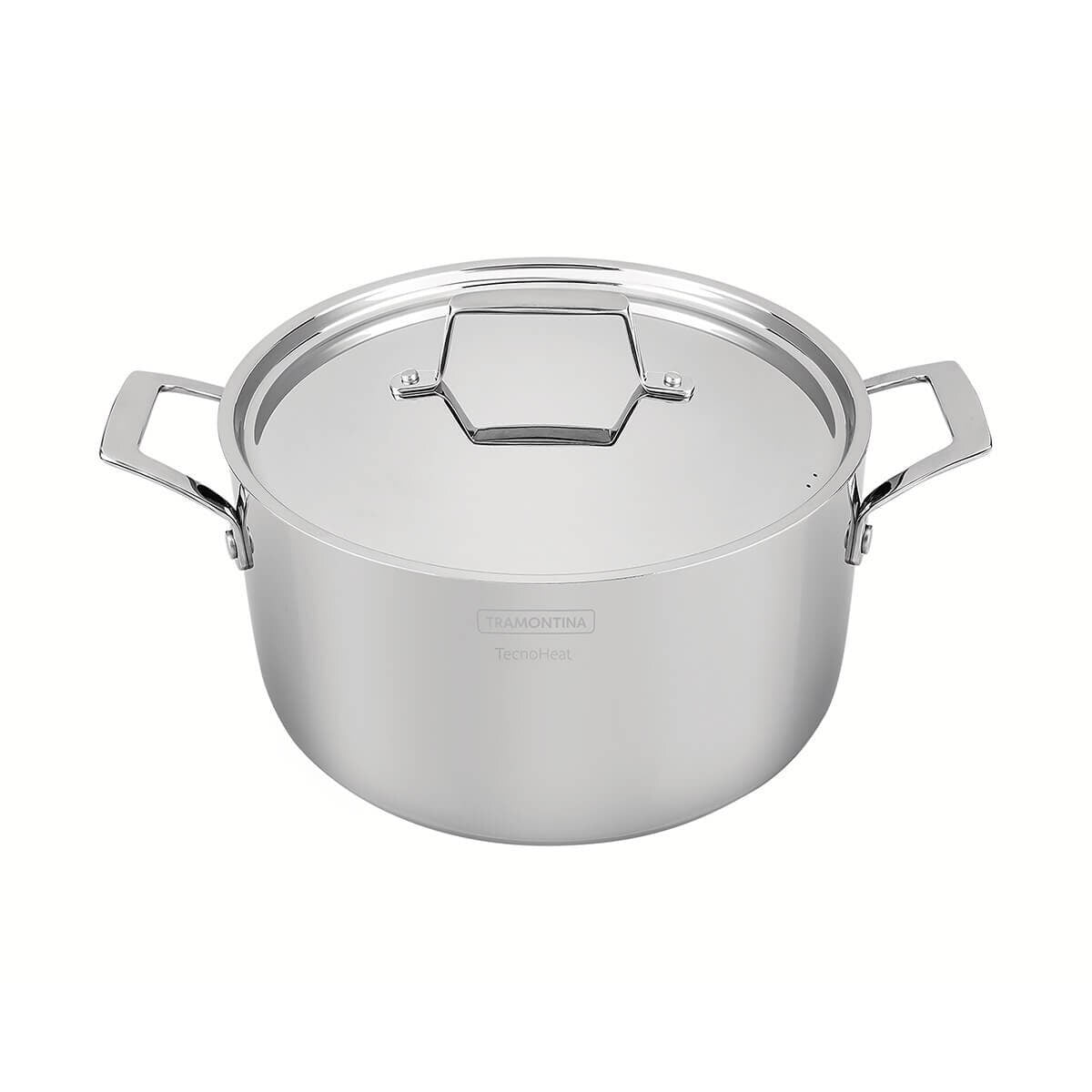 Tramontina Grano 24cm 5.8L Stainless Steel Deep Casserole - Tri-Ply Clad - Induction - 62144240