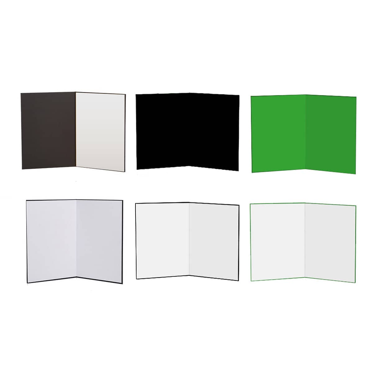 A3 Foldable Photography Background Sheet - Black and Silver - view 3