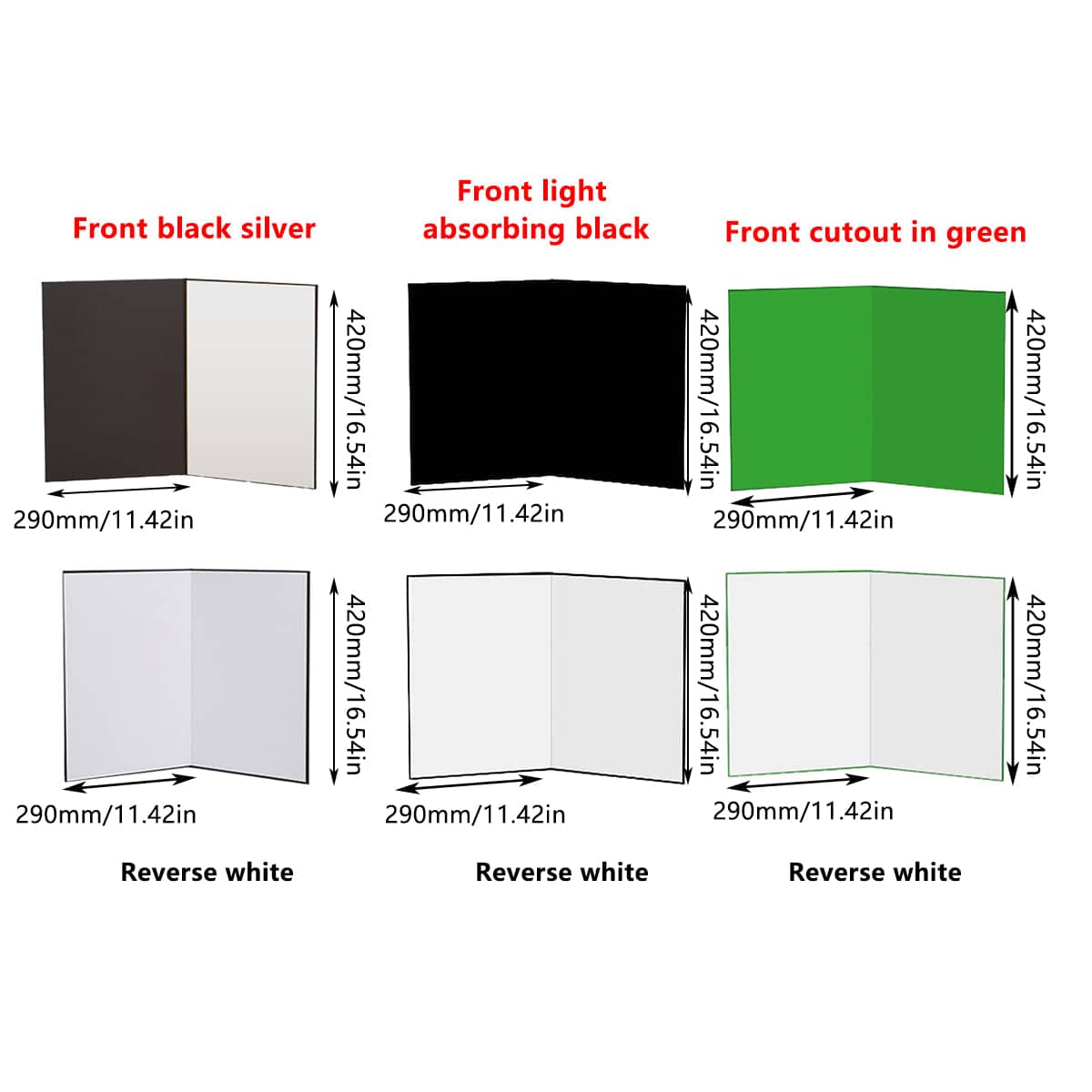A3 Foldable Photography Background Sheet - Green - view 4