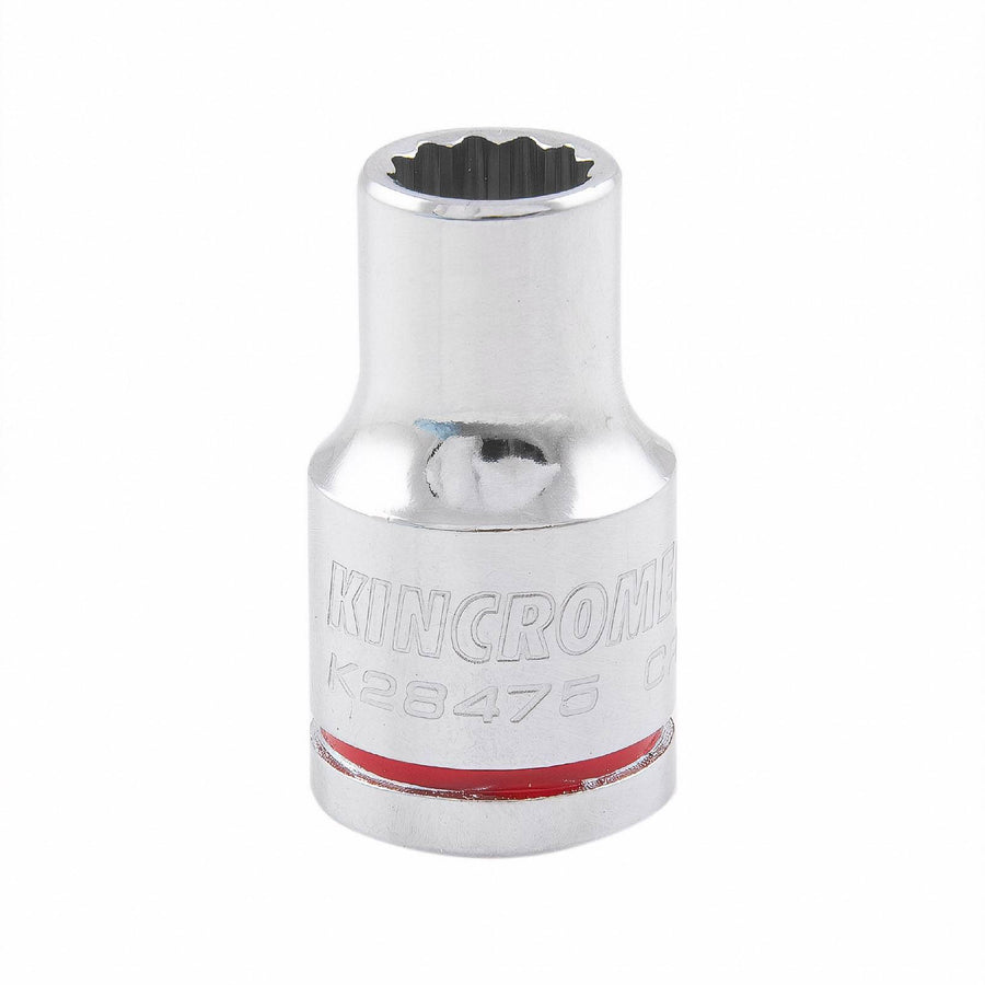 Kincrome 5/16" 3/8" Drive Shallow Socket - 12 Point, Chrome Vanadium Steel