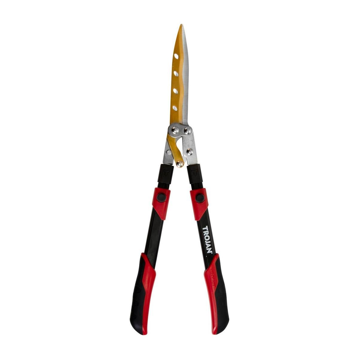 Trojan Hedge Shears - 700mm - Titanium - Telescopic Wavy Blade - SuperSaverAU - view 1