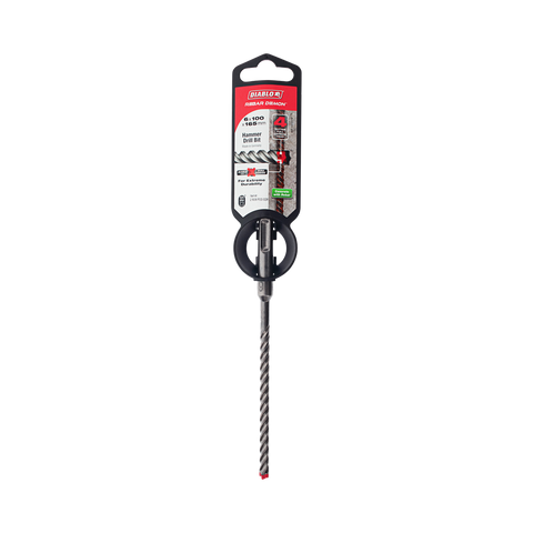 Diablo Rebar Demon SDS Plus Hammer Drill Bit 6 x 165mm - 4-Cutter Design - SuperSaverAU - view 1