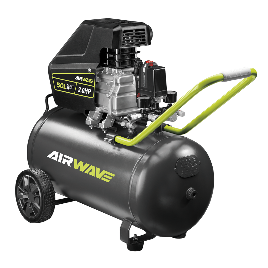 Ryobi Airwave 50L 1500W 240V Air Compressor 115 PSI Portable RA-C2550-G