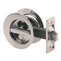 Gainsborough Circular Privacy Sliding Cavity Door Set, Bright Chrome, Lockable