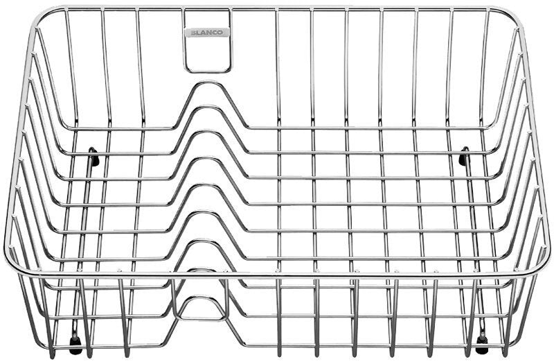 Blanco 18/10 stainless steel crockery basket - Cushioned feet for stacking and draining dishes - NAYABK