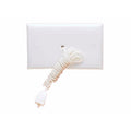 HPM 10A White Ceiling Switch Cord Pull, 114mm, ABS, 240V, Indoor