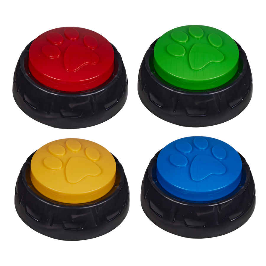 Happy Tails Pet Talking Starter Kit - 4 Recordable Buttons - 80mm x 35mm x 80mm - SuperSaverAU - view 1