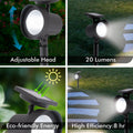 Arlec LED Garden Spot Light - 20 Lumens - Plastic - Solar Powered - SuperSaverAU - view 2