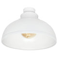 Brilliant 28cm White Matt Foundry Light Shade - DIY Batten Fix - Indoor Use - SuperSaverAU - view 1