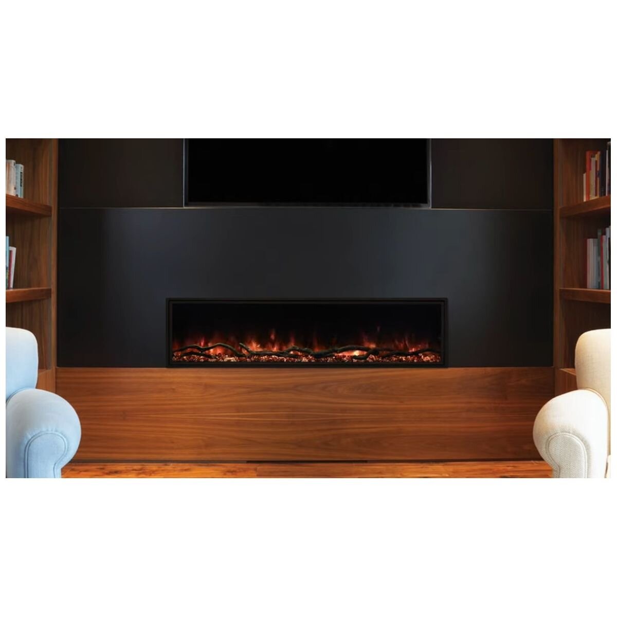Modern Flames Landscape Pro Slim 44" Gen 1 Built-In Electric Fireplace - Hybrid-FX Flames - LPS-4414-INT