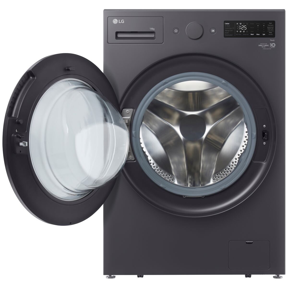 LG 14kg Front Load Washing Machine - XL Series, TurboClean 360, Matte Graphite - WXLS-1014GX