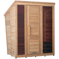 Revel Solaris 3-4 Person Traditional Sauna Cabin - Harvia Heater, Tempered Glass Door - R-TR-CABIN-3P