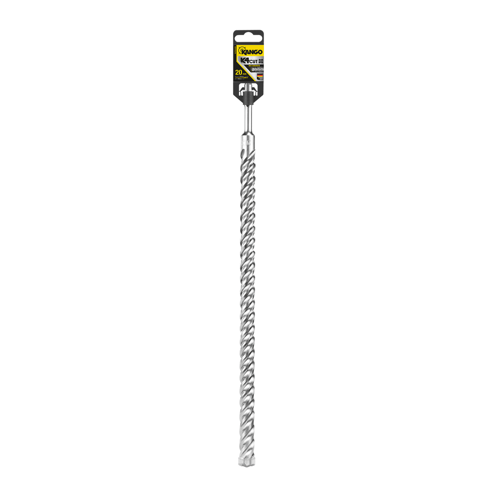 Kango 20mm x 450mm K4 SDS Plus Drill Bit for Concrete & Masonry, 400mm Drilling Depth