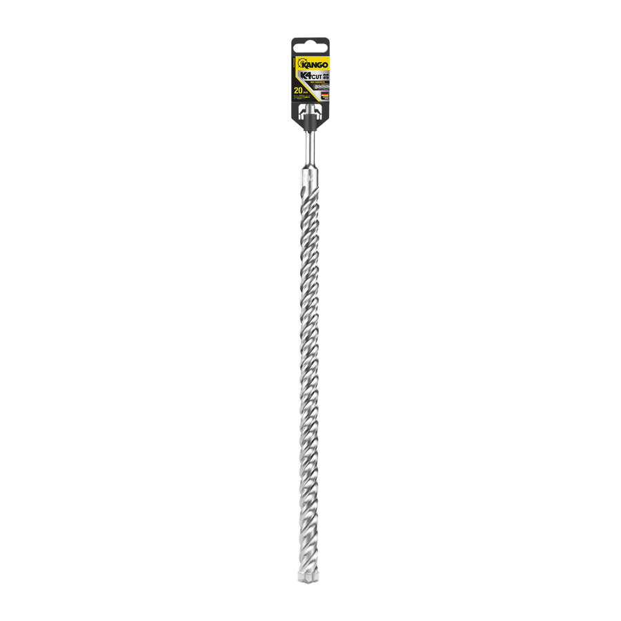 Kango 20mm x 450mm K4 SDS Plus Drill Bit for Concrete & Masonry, 400mm Drilling Depth