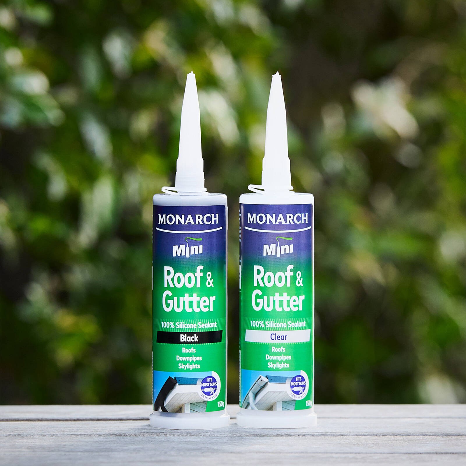 Monarch Mini Roof & Gutter Silicone 150g Black - Neutral Cure, UV Resistant