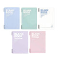 A4 Blank Coil Notebooks Set of 5 Colours Soft Cover 60 Sheets Each - view 2