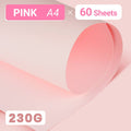 A4 Cardstock Paper 230gsm, 60 Sheets - Light Pink