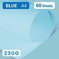A4 Cardstock Paper 230gsm, 60 Sheets - Sky Blue