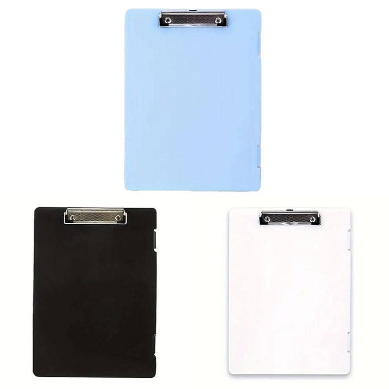 A4 Clipboard Writing Pad Set of 4 with Double Clips for Office Storage - Blue - view 3