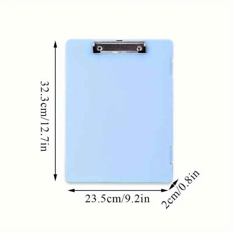 A4 Clipboard Writing Pad Set of 4 with Double Clips for Office Storage - Blue - view 4