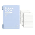A4 Coil Notebook with 3 Lined Refills - Light Blue