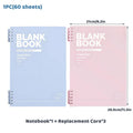 A4 Coil Notebook with 3 Lined Refills - Light Blue - view 4