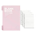 A4 Coil Notebook with 3 Lined Refills - Light Pink