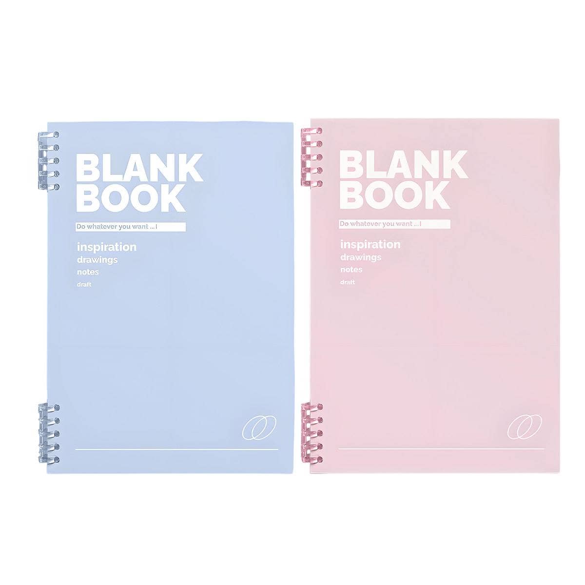 A4 Coil Notebook with 3 Lined Refills - Light Pink - view 3