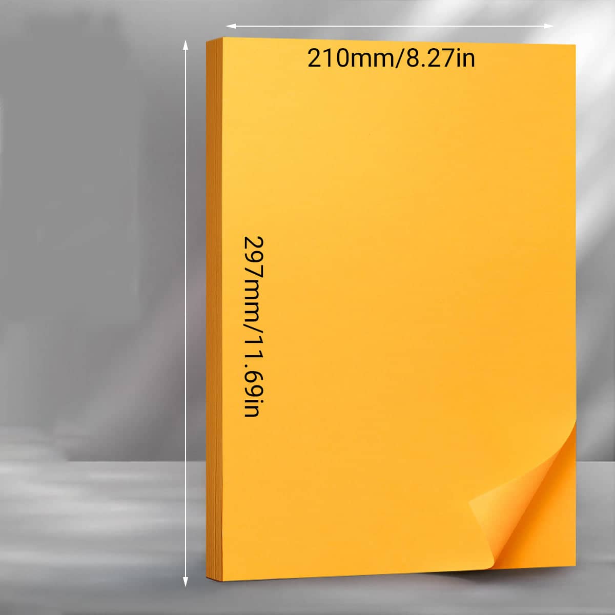 A4 Coloured Paper, 80gsm, 210 x 297 mm - Orange - view 4