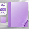 A4 Coloured Paper 80gsm, 500 Sheets for Craft and School - Light Purple