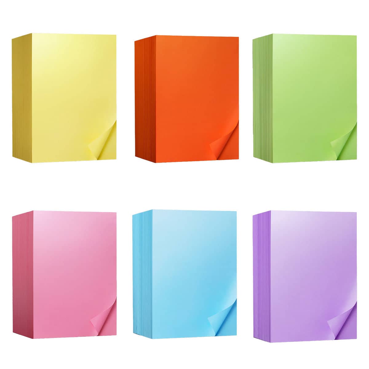 A4 Coloured Paper 80gsm, 500 Sheets for Craft and School - Light Yellow - view 3