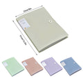 A4 Document Folder with 30 Clear Pockets, Set of 5 Assorted Colours - view 3