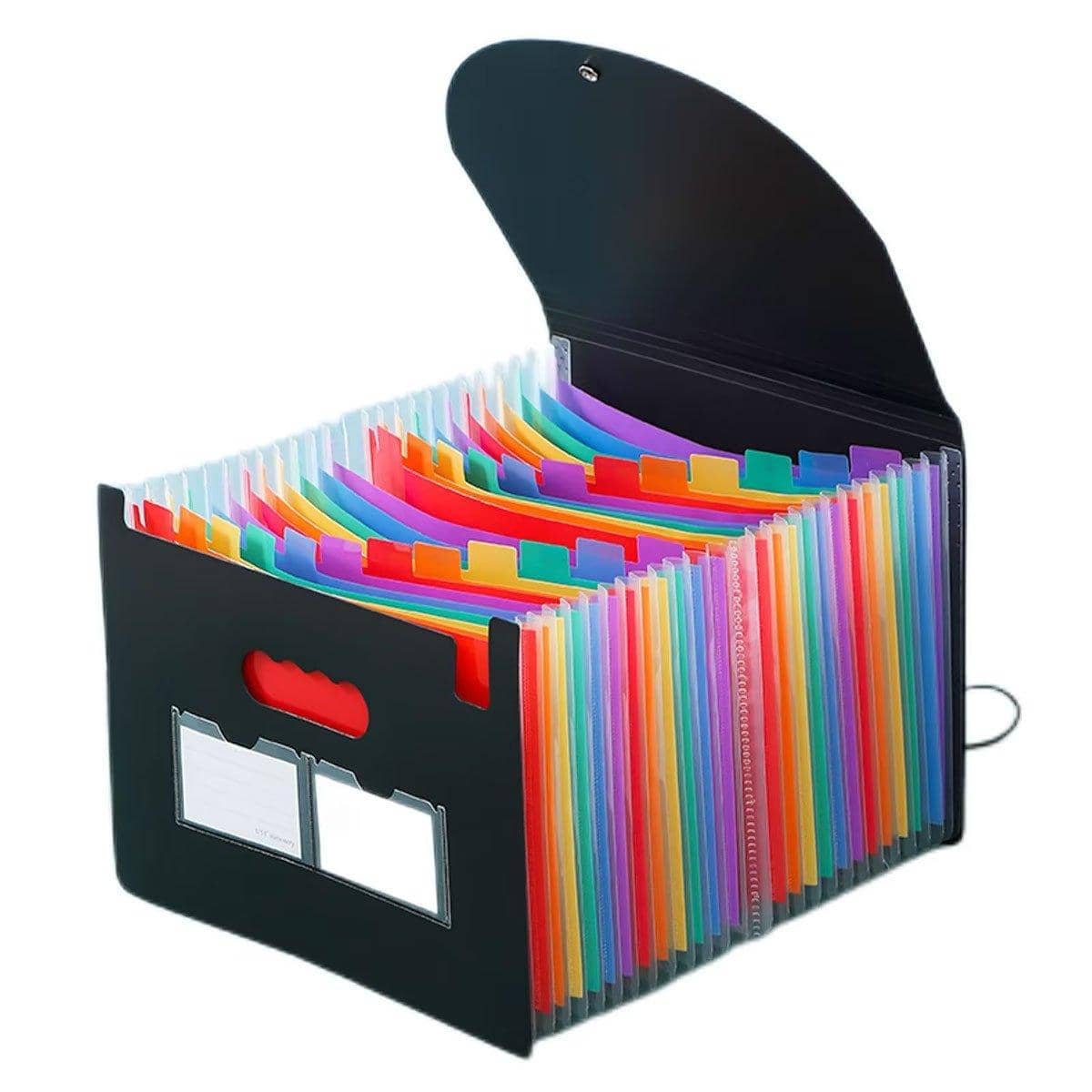 A4 Expanding File Organiser with 25 Compartments, Multilayer Office File Storage - view 2
