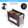 A4 Expanding File Organiser with 25 Compartments, Multilayer Office File Storage - view 3