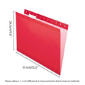 A4 Hanging File Folders with Metal Rails - Pack of 25, Red - view 3