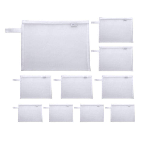 A4 Mesh Document Pouches, 34 x 25 cm, Pack of 10 - White