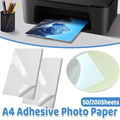 A4 Self-Adhesive Glossy Photo Paper for Inkjet Printers - 50 Sheets - view 2