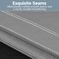 A4 Waterproof Document Bag for Office and School in PU Leather, Grey - view 4