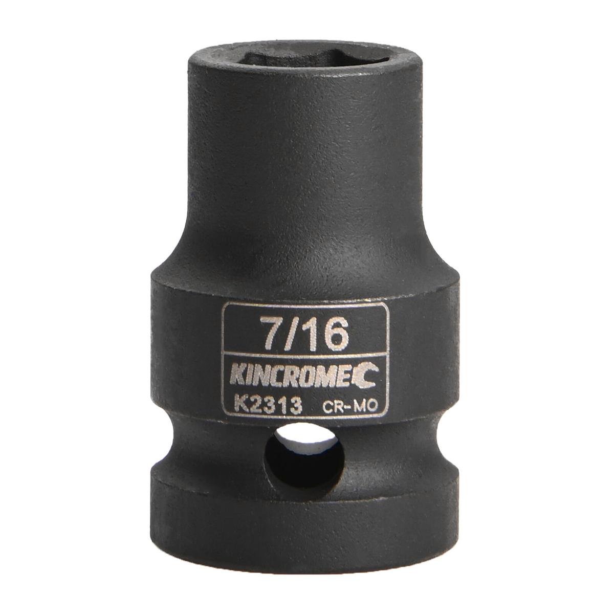 Kincrome Impact Socket - 7/16" - Chrome Molybdenum Steel - Shallow - SuperSaverAU - view 1