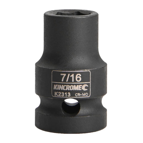 Kincrome Impact Socket - 7/16" - Chrome Molybdenum Steel - Shallow - SuperSaverAU - view 1