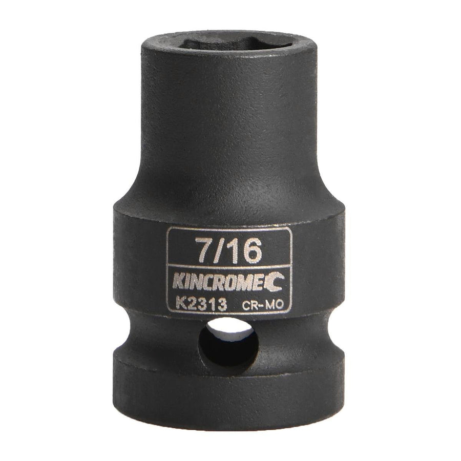 Kincrome Impact Socket - 7/16" - Chrome Molybdenum Steel - Shallow - SuperSaverAU - view 1
