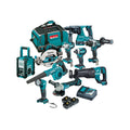 Makita Brushless 10 Piece Combo Kit DLX1042TX1 - 18V - 3 Batteries - Tool Bag - SuperSaverAU - view 2