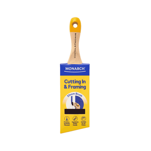 Monarch 50mm Cutting In and Framing Synthetic Paint Brush, Timber Handle