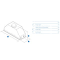 Haier 90cm Integrated Insert Undermount Rangehood - Stainless Steel - 780m³/h - Push Buttons - HPH90ILX2