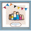 Boyle Crafty Doll Family Kit - Plywood Doll Painting Craft Set for Kids