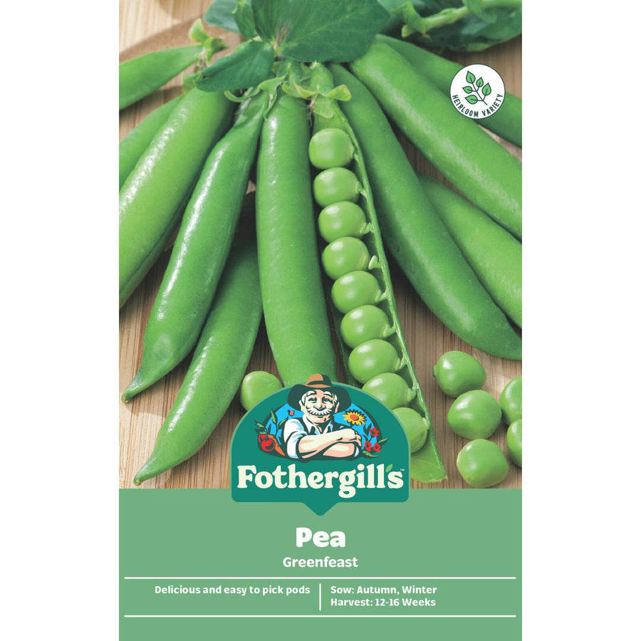 Mr Fothergill's Greenfeast Pea Vegetable Seeds
