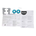 Mondella Chrome 1/4 Turn Pin Lever Washing Machine Set - 1245mm x 76mm x 245mm - Ergonomic Handles - Lead-Free - SuperSaverAU - view 2