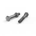 Zenith M10 x 60mm Hot Dip Galvanised Hex Head Bolt & Nut - 4.6 Grade Steel